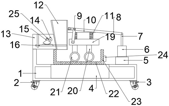 Anti-blocking material milling device for production of artificial leather