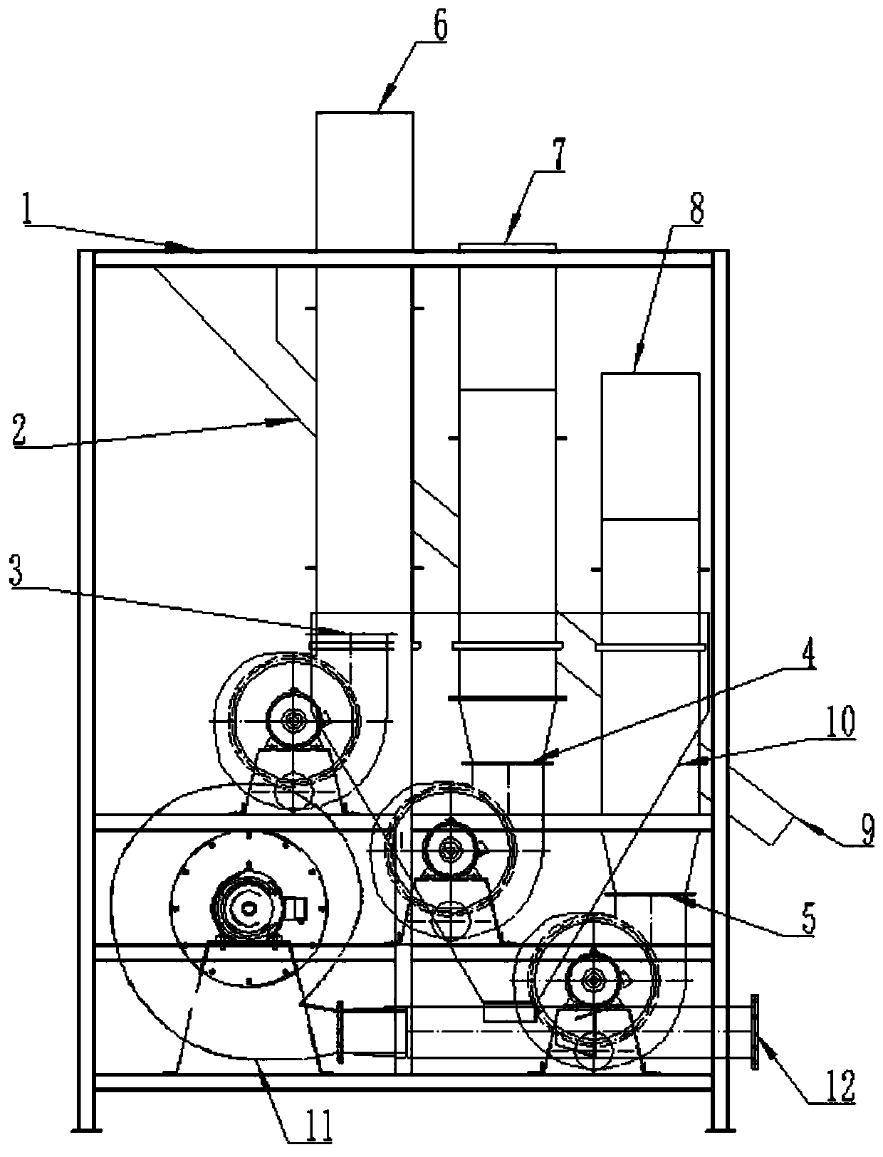 Crushed plastic sheet sorting device