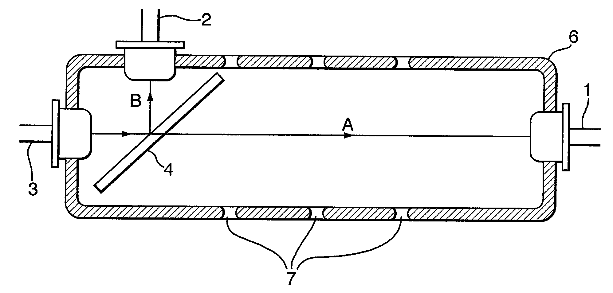 Optical absorption gas analyser