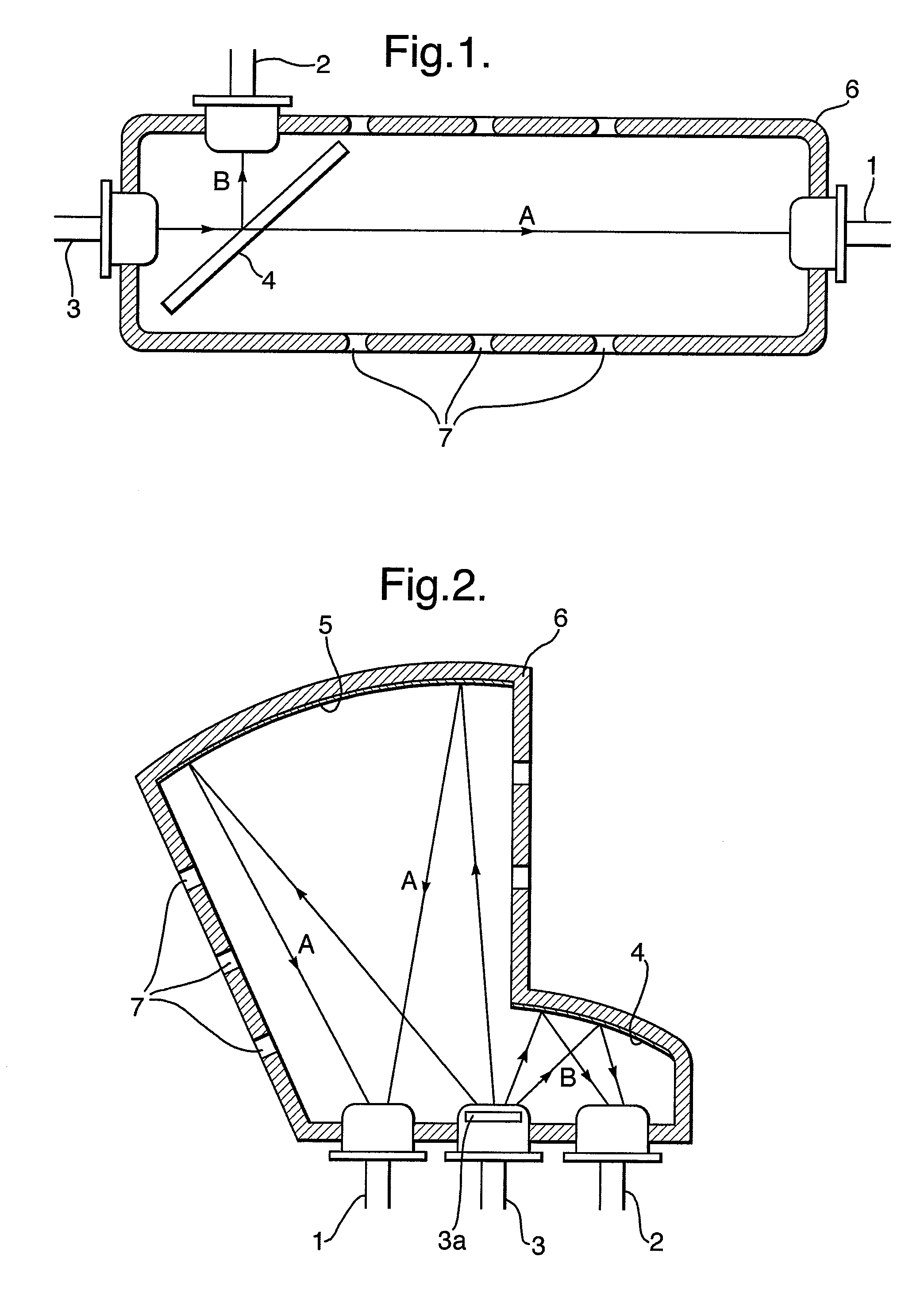 Optical absorption gas analyser