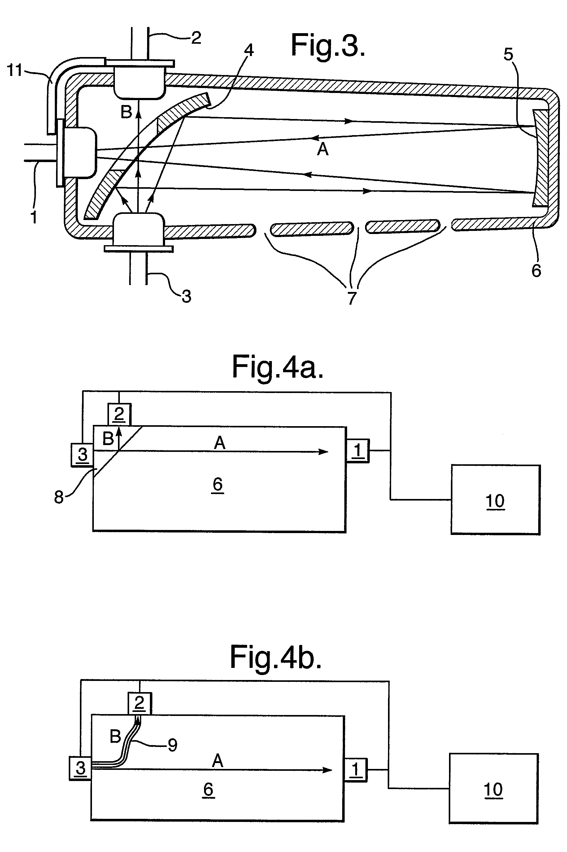 Optical absorption gas analyser