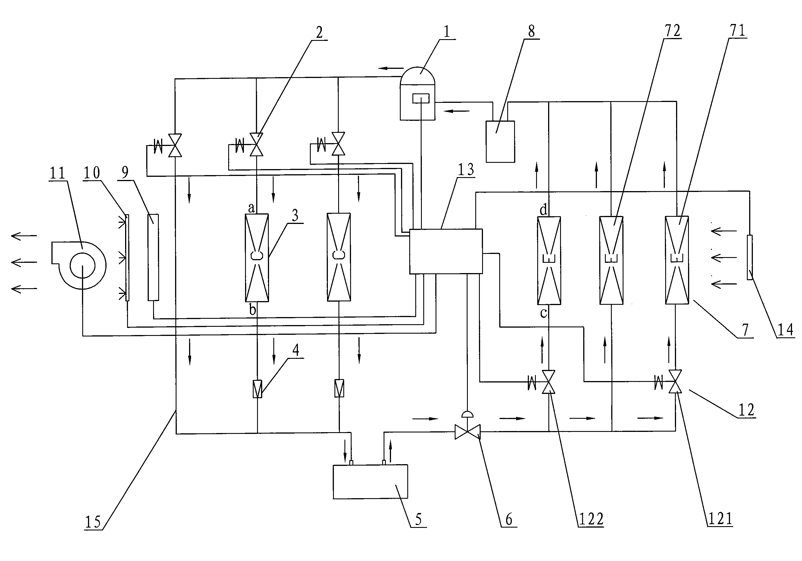 High-accuracy energy-saving constant-temperature constant-moisture air conditioner and control method thereof