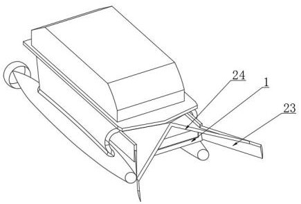 An unmanned ship device with functions of garbage cleaning and full-spectrum water quality monitoring