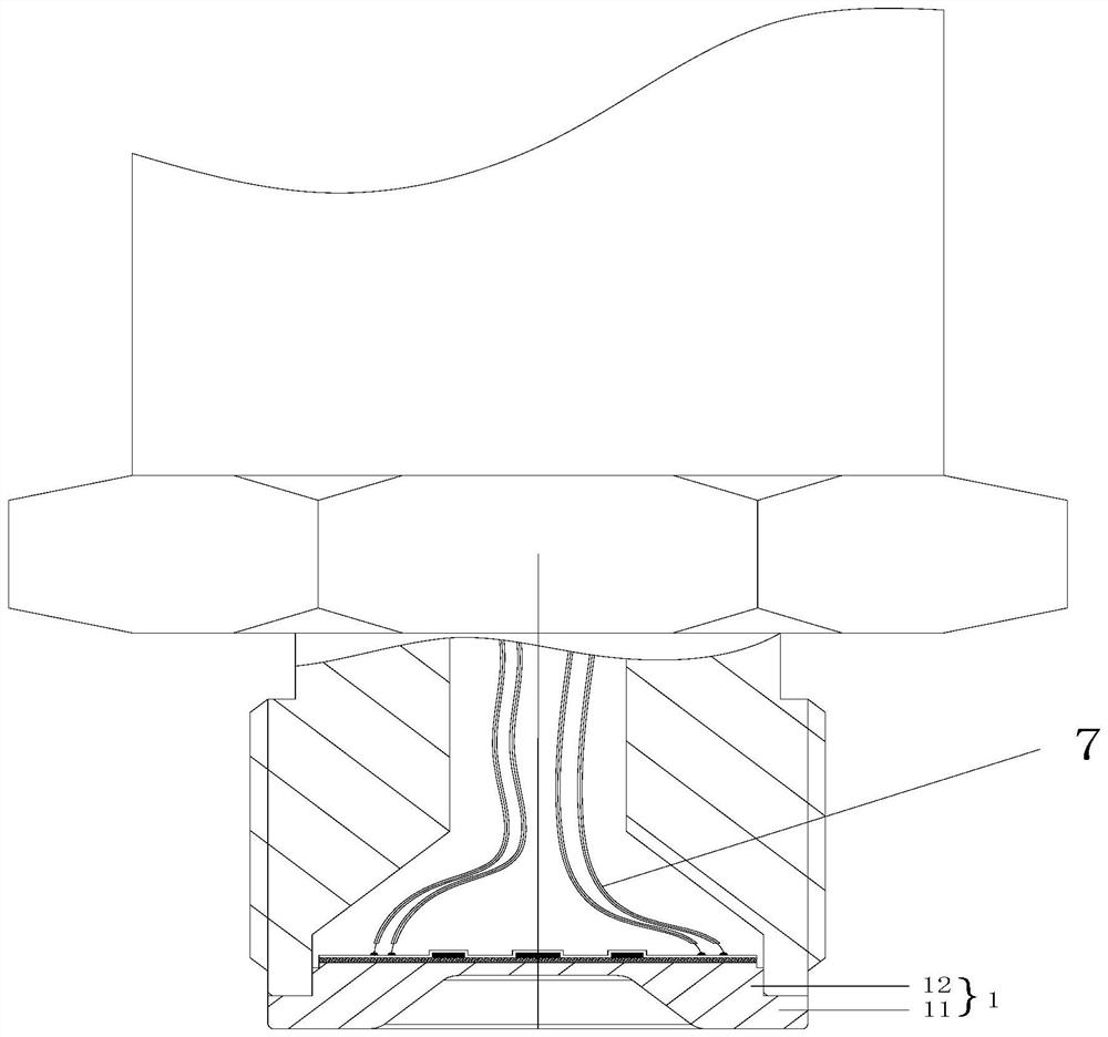 Pressure sensitive element resistant to high temperature particle erosion and its preparation method and sputtered thin film pressure sensor