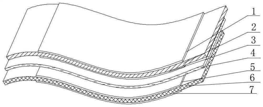 Piezoresistive composite tactile sensor and production method thereof