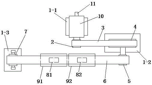 Soft drive door without mechanical connecting rod