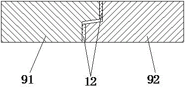 Soft drive door without mechanical connecting rod