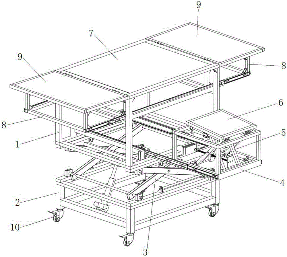 Multifunctional rostrum used for multimedia teaching