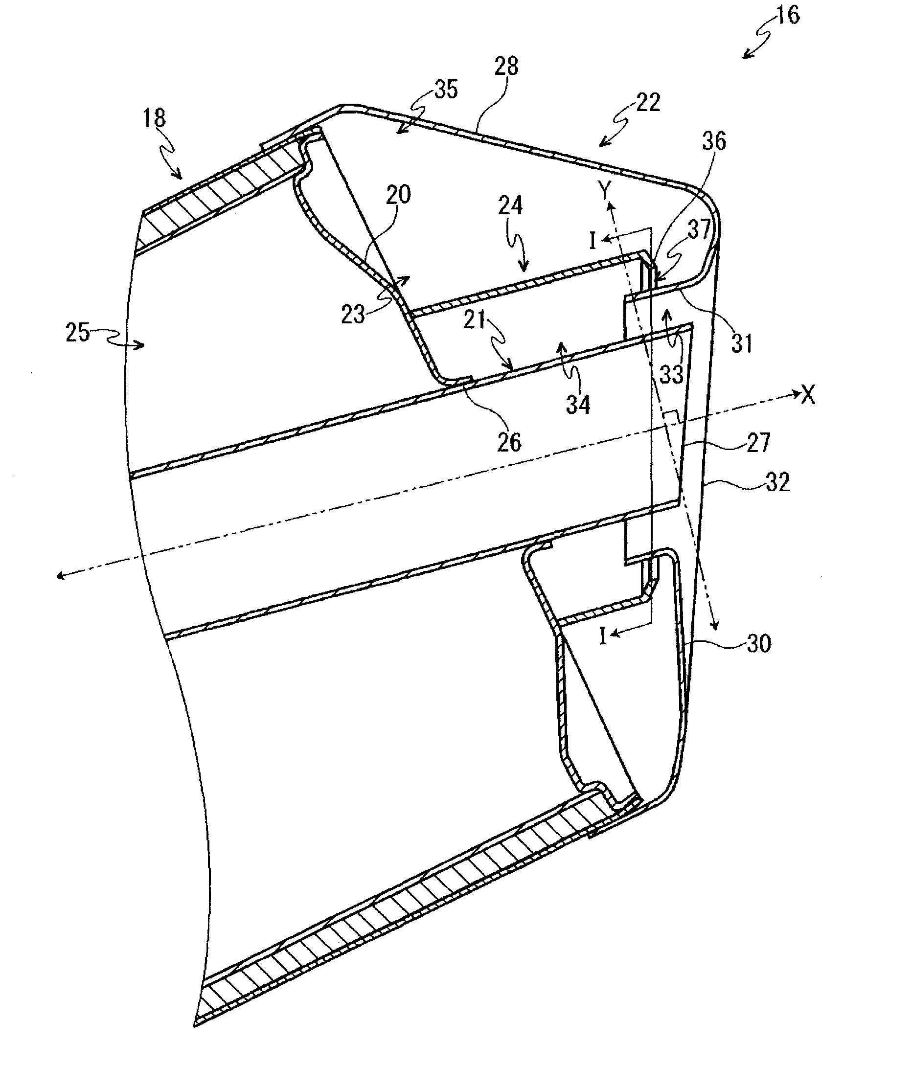 Muffler of internal combustion engine