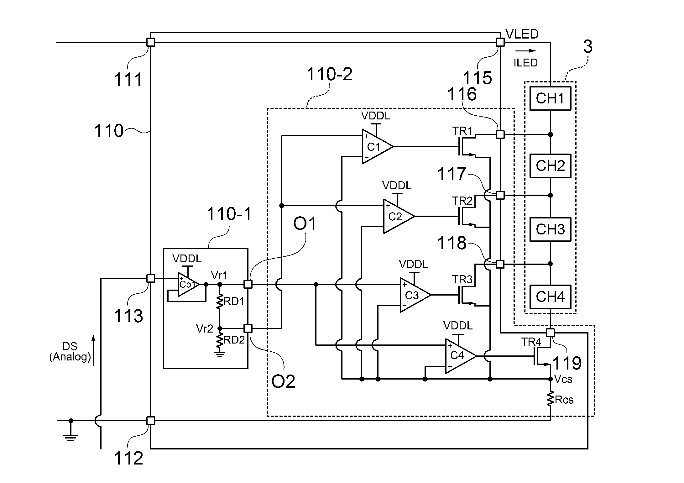 Device for driving light emitting diode module and method for driving light emitting diode module