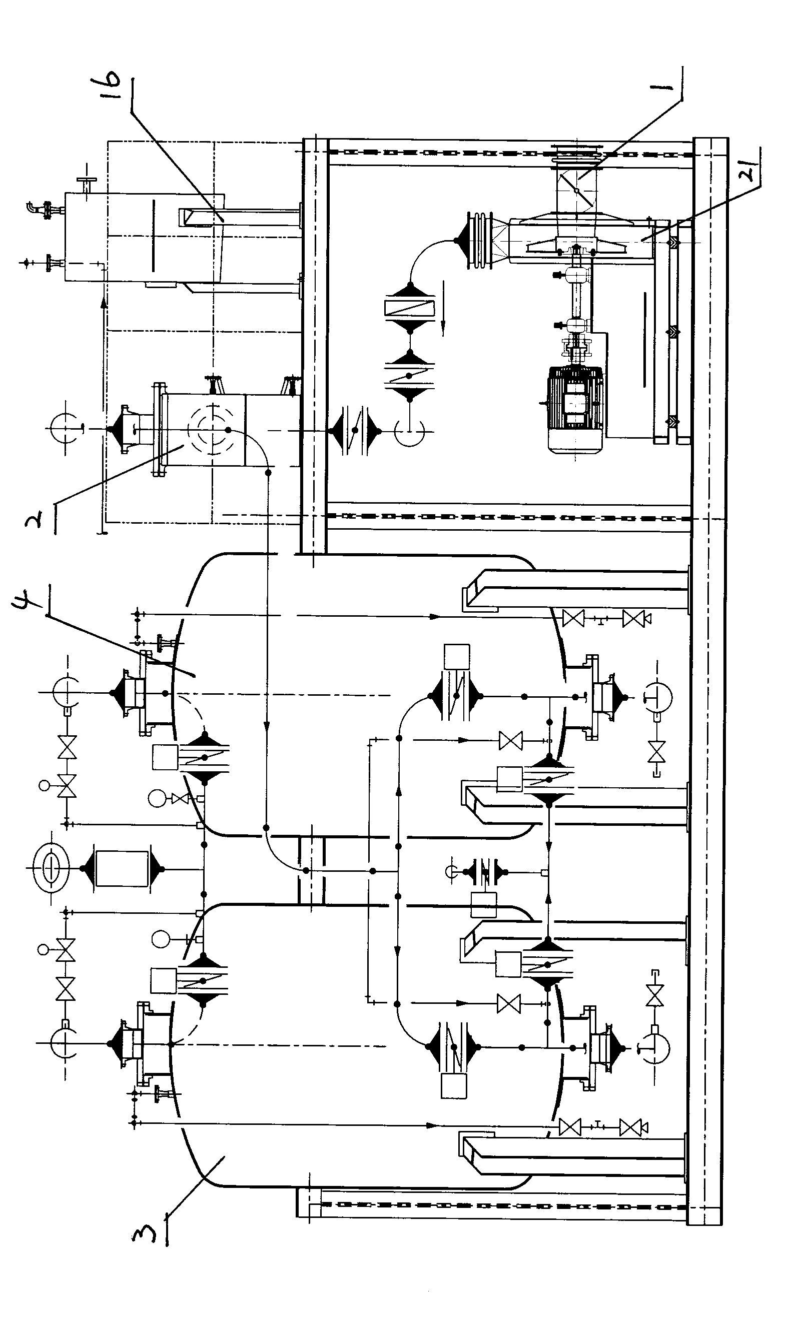 Integrated exhaust gas recovery device