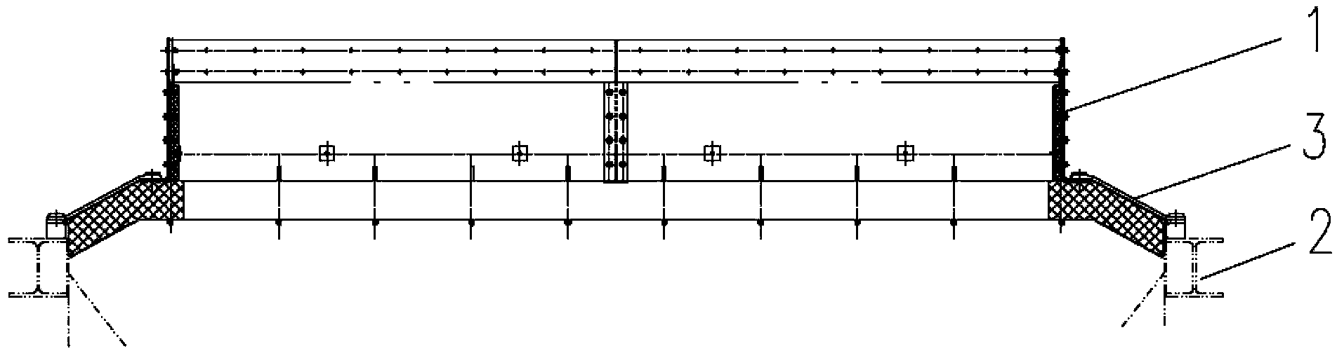 Non-metal expansion joint for slag discharge pipeline of boiler