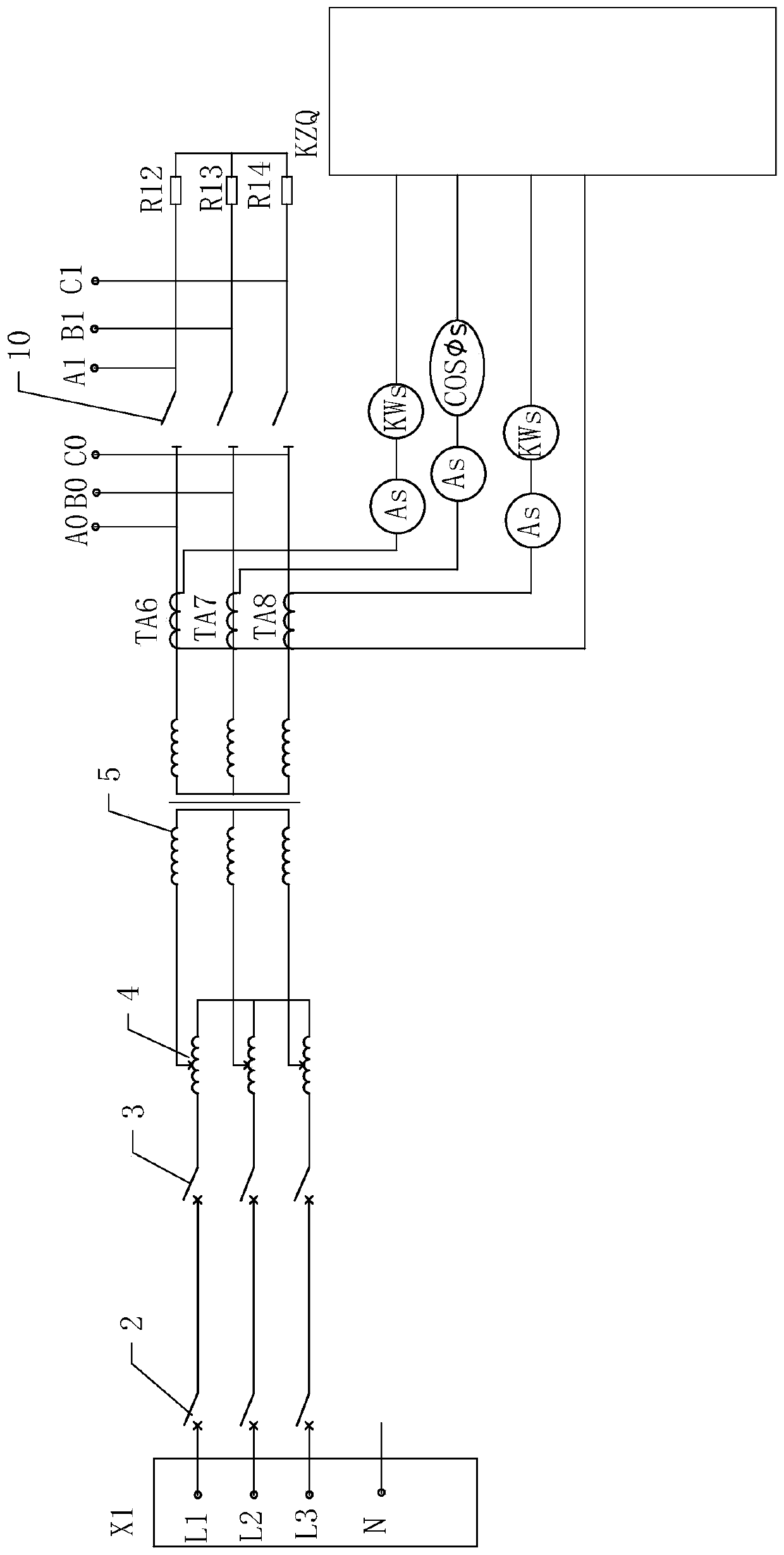 A generator set control panel test device