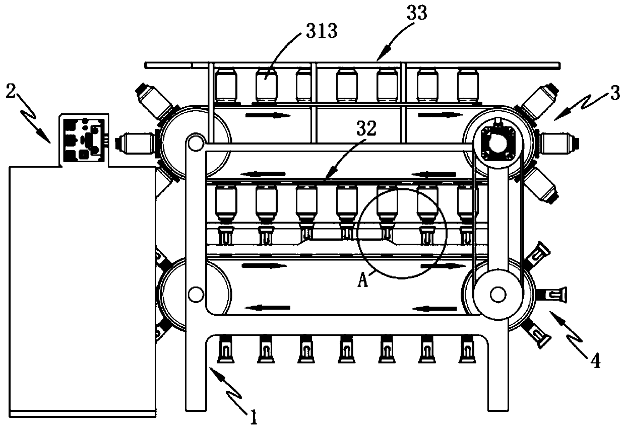 Full-automatic lid screwing and laser marking system