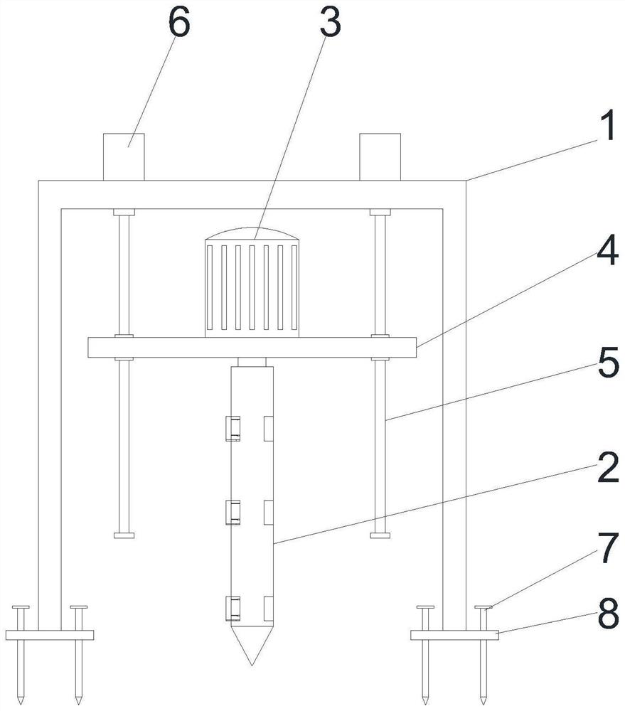 Soil pollution stratified sampling device