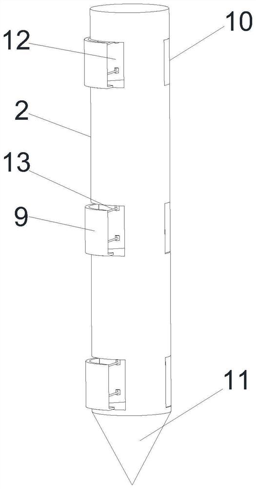 Soil pollution stratified sampling device