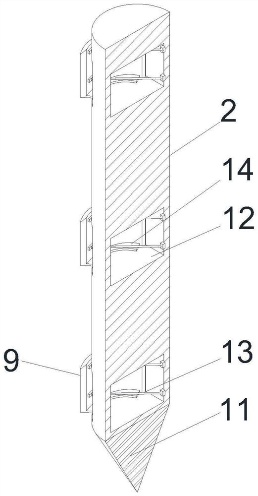 Soil pollution stratified sampling device