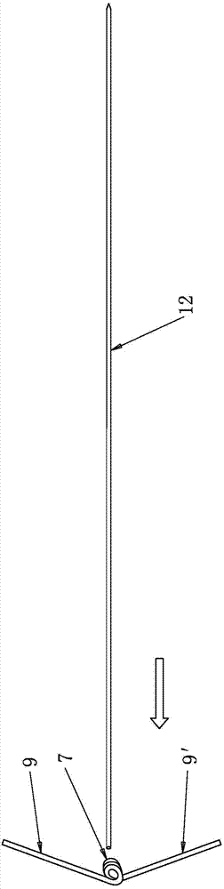 Needle feeding and head assembling mechanism of acupuncture needle automatic handle winding machine