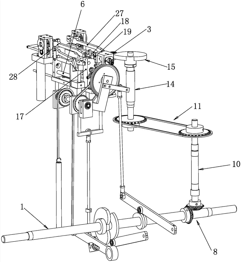 Needle feeding and head assembling mechanism of acupuncture needle automatic handle winding machine