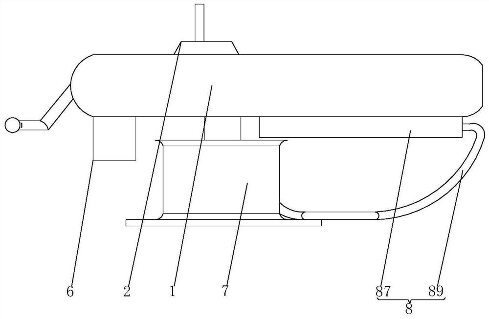 A mechanical device for ship falling into water rescue