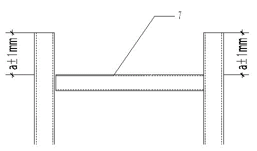 Construction method of exterior hidden frame supported glass curtain wall