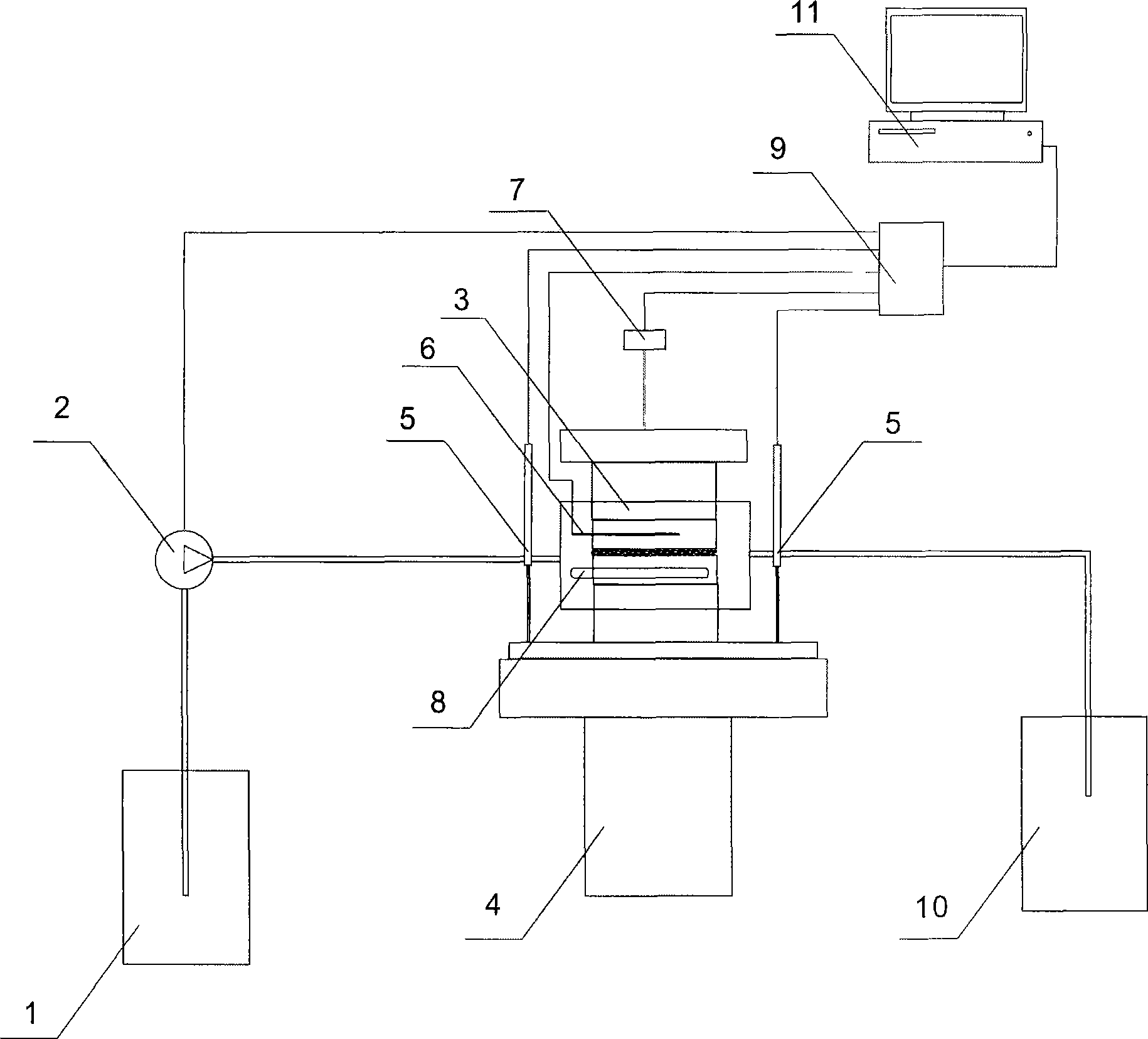 Device and method for measuring embedding depth of proppant