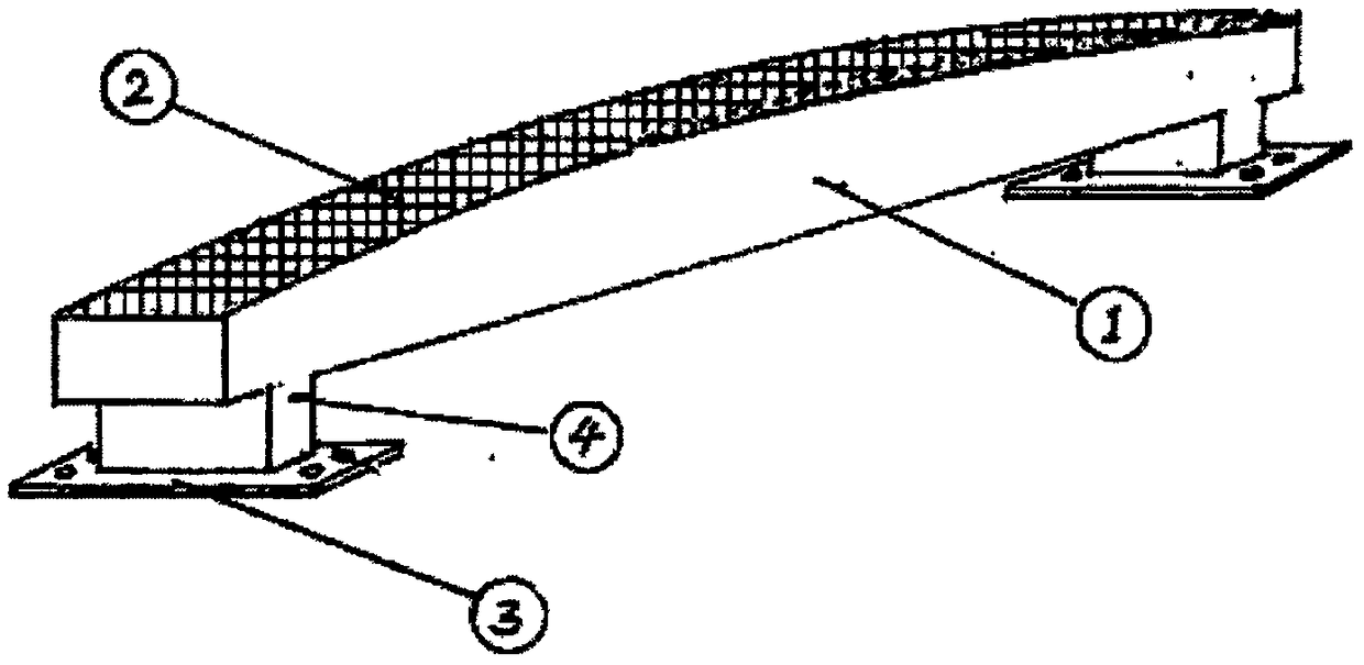 Fiber reinforced composite material anti-collision beam