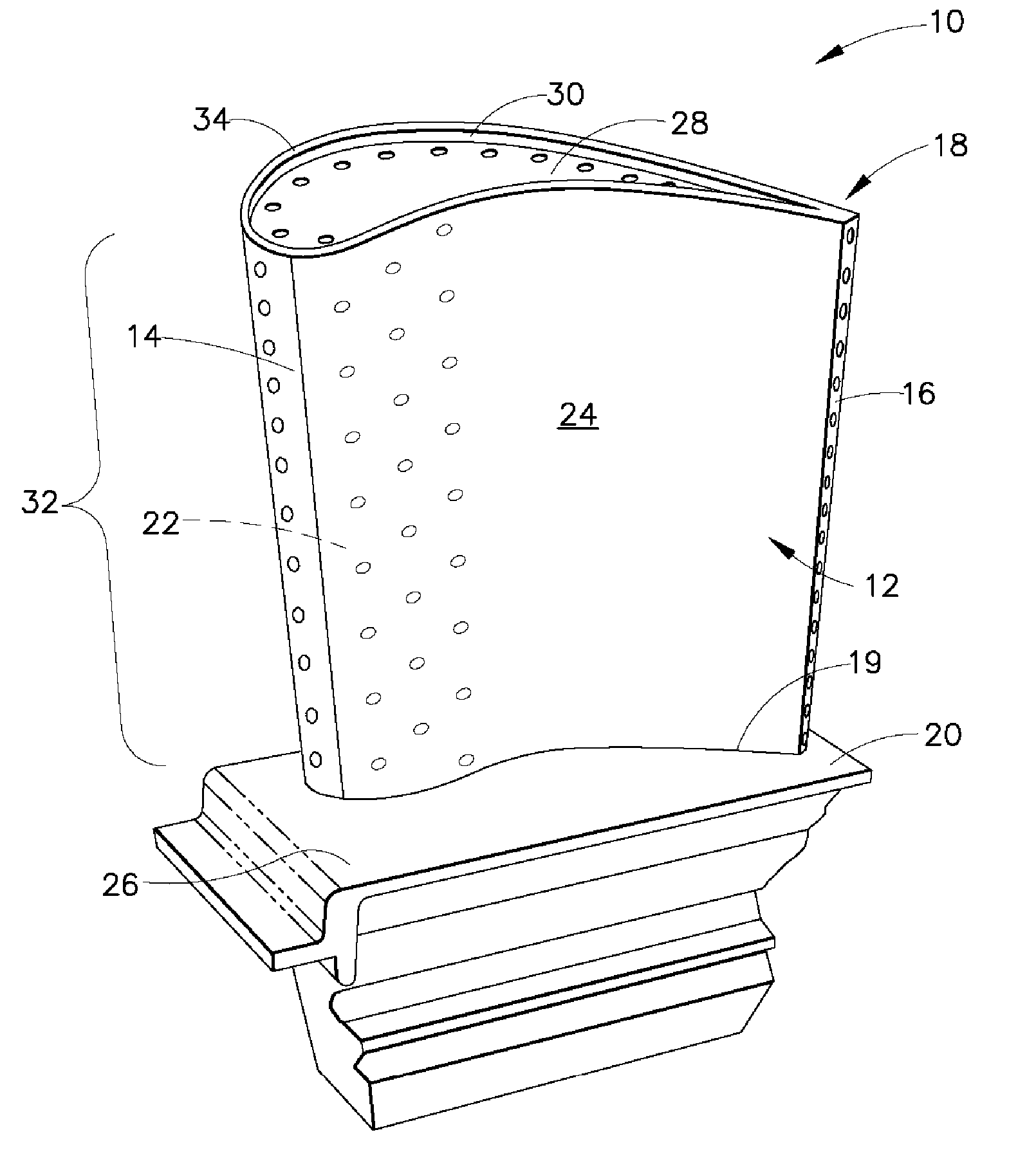 Microwave fabrication of airfoil tips