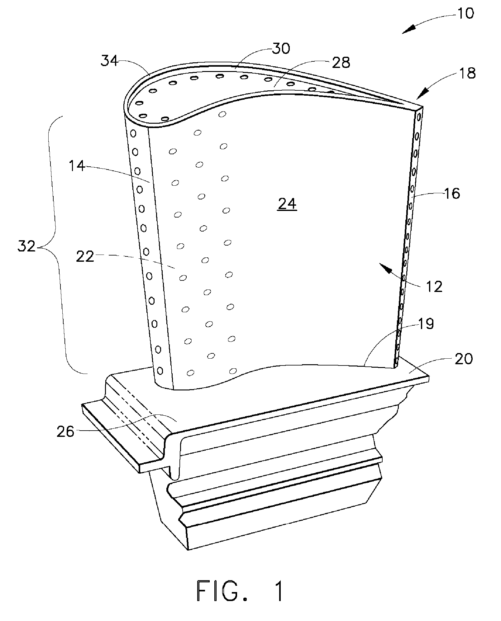 Microwave fabrication of airfoil tips