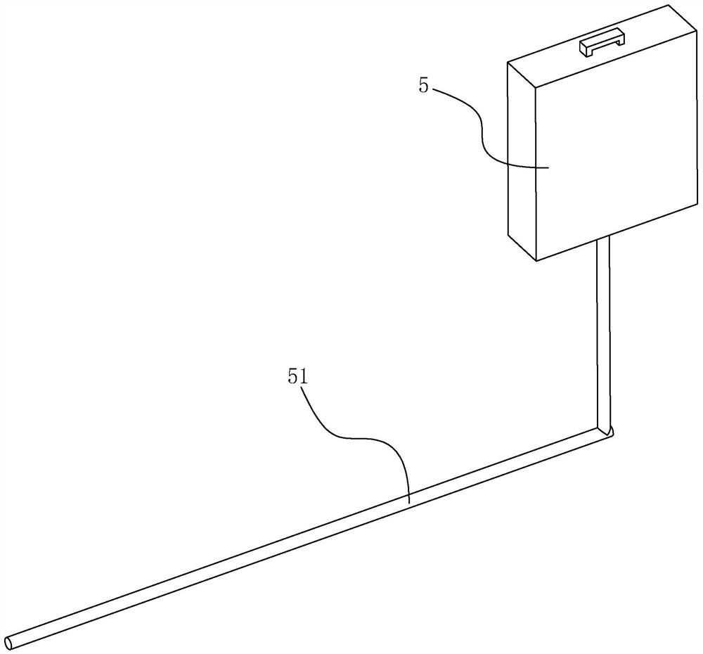 Ventricular drainage device fixing rod for neurosurgery department