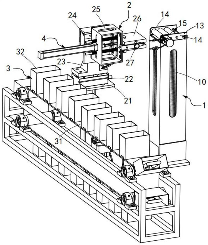 Continuous automatic bag opening device for supermarkets