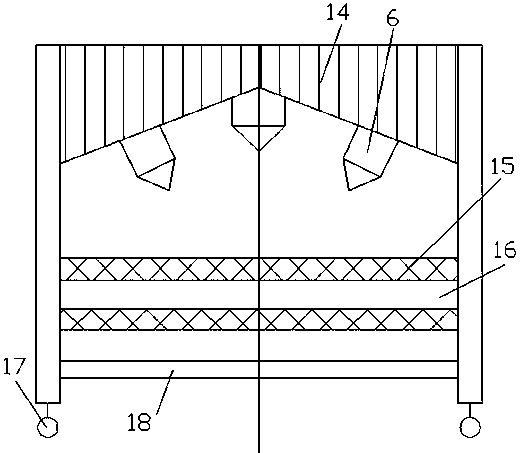 Chicken manure spray fermentation equipment for breeding chicken flock zone and technical method of equipment