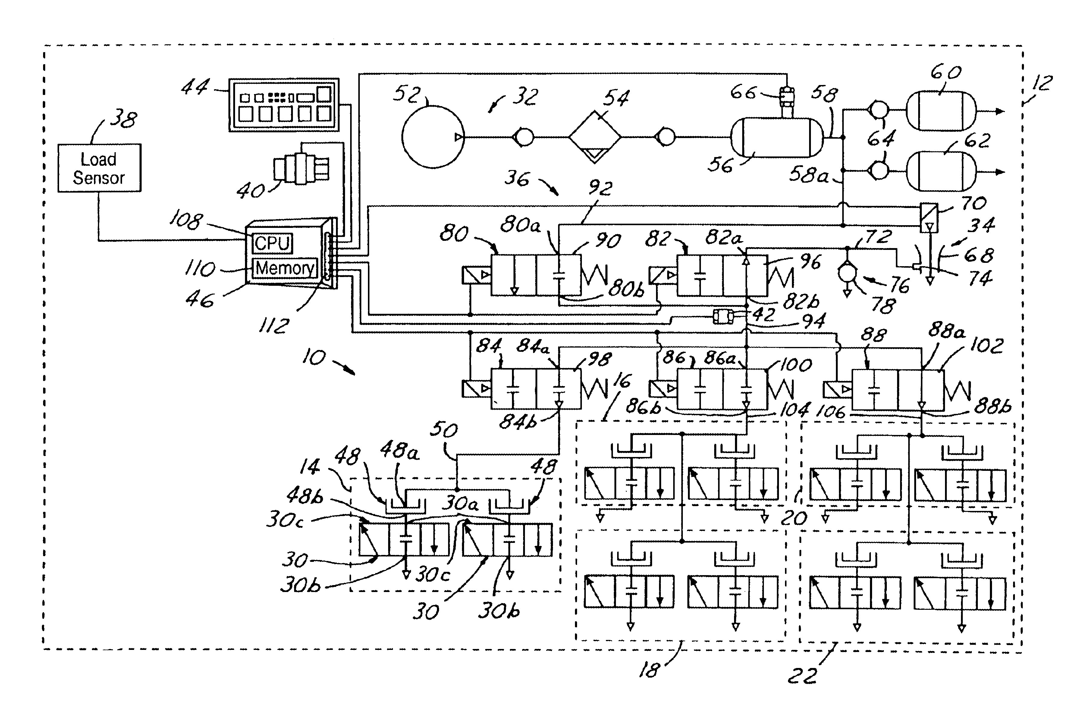 Active adaptation of control algorithms for a central tire inflation system