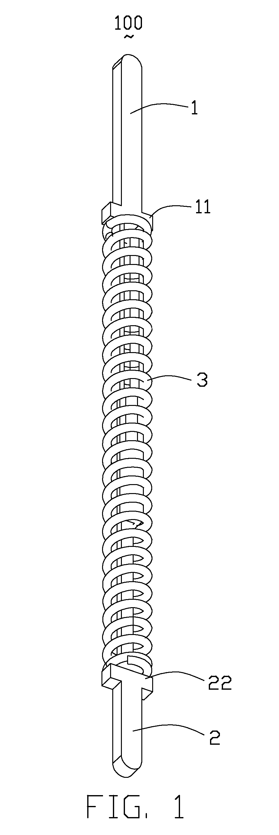 Electrical contact with overlapping structure