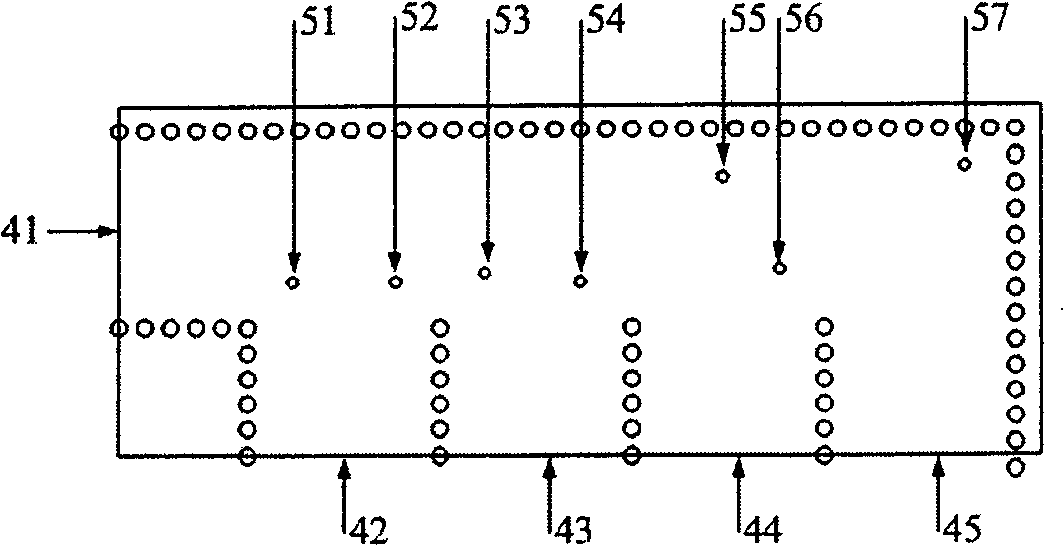 Substrate integrated waveguide comb-shaped power distributor