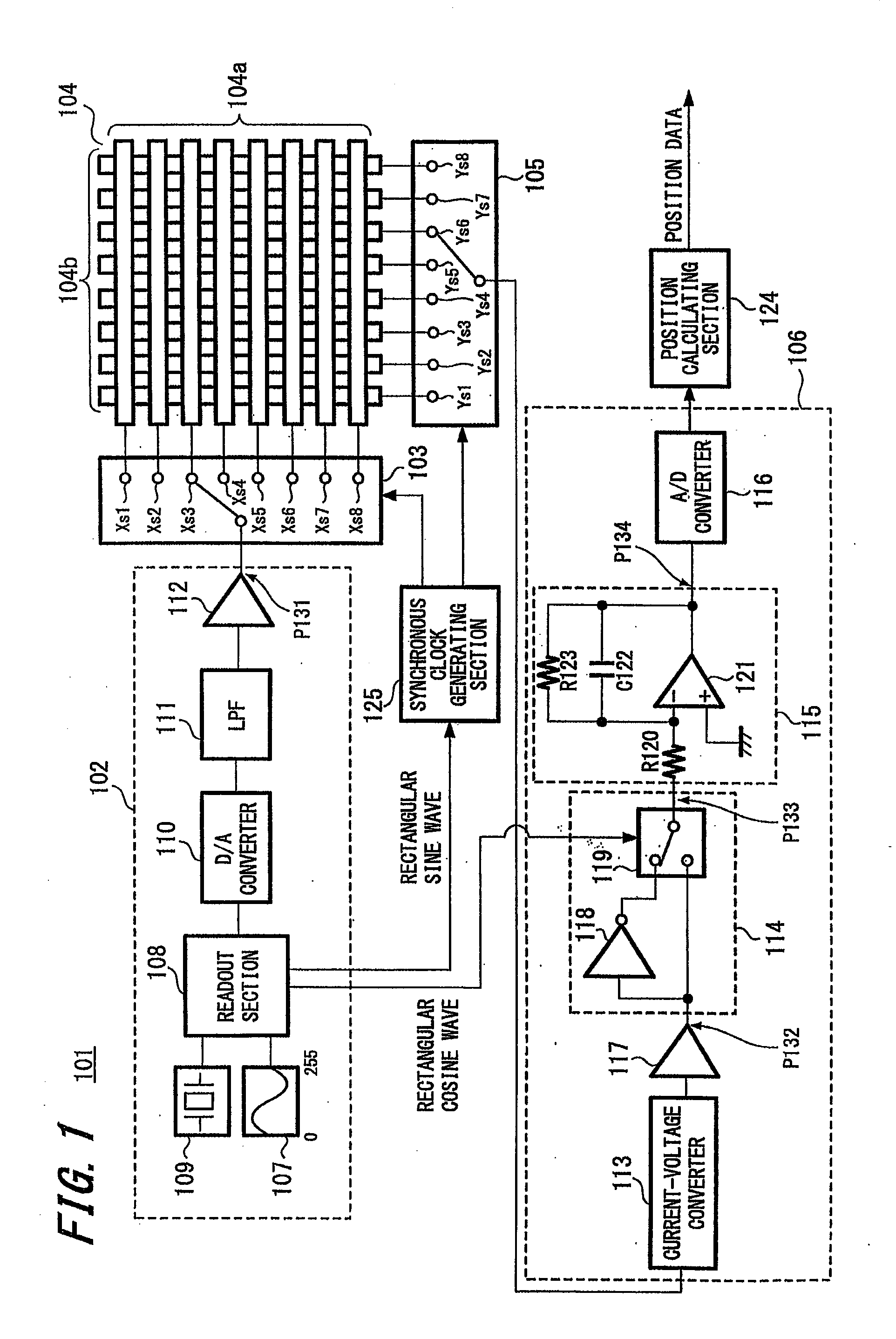 Position detecting device and position detecting method