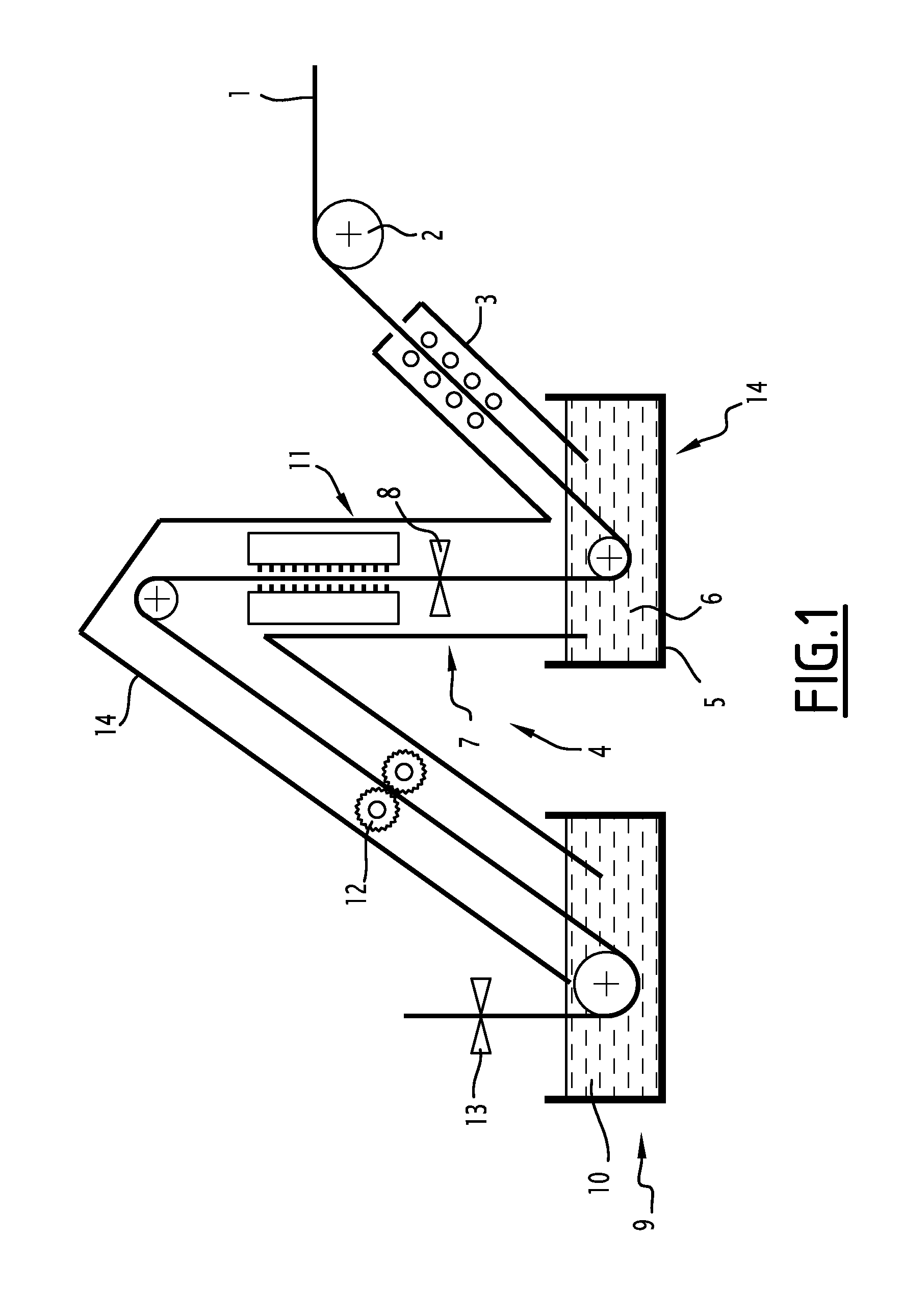 Method of treatment of a running ferrous alloy sheet and treatment line for its implementation