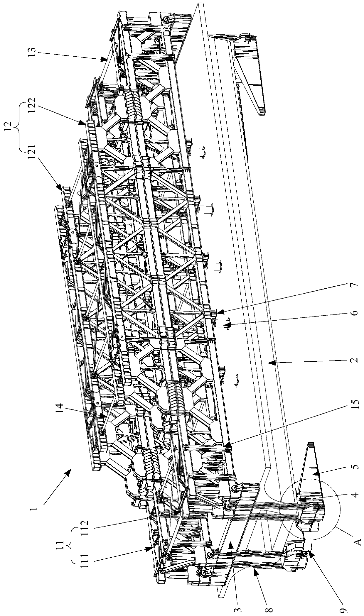 Bridge static load test bench