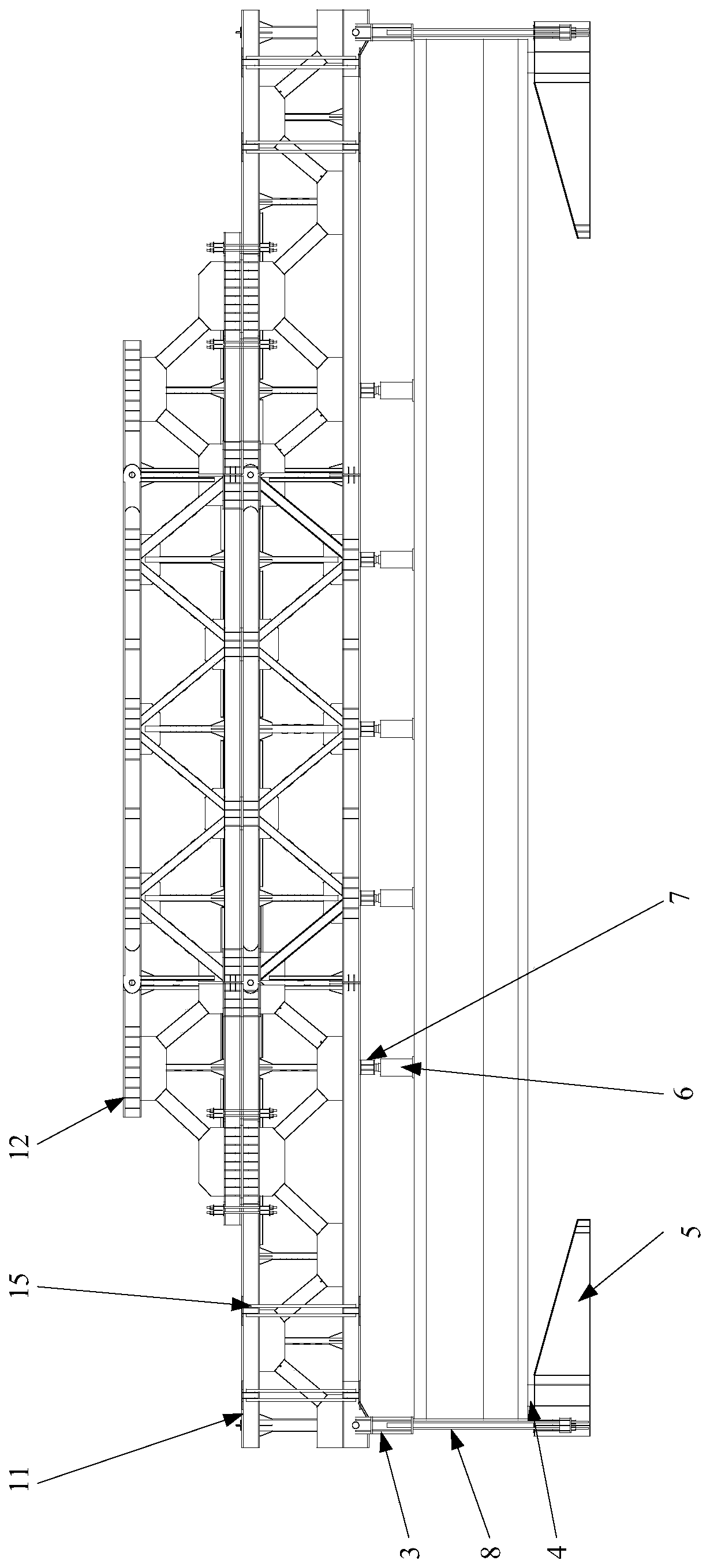 Bridge static load test bench