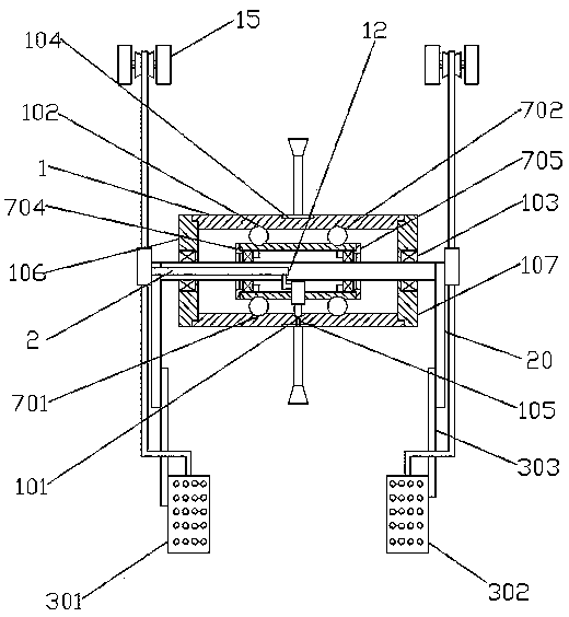 A semi-submersible sewage treatment aeration equipment