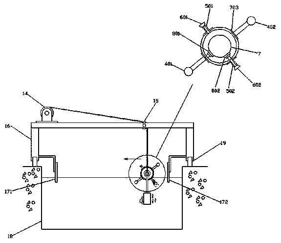 A semi-submersible sewage treatment aeration equipment