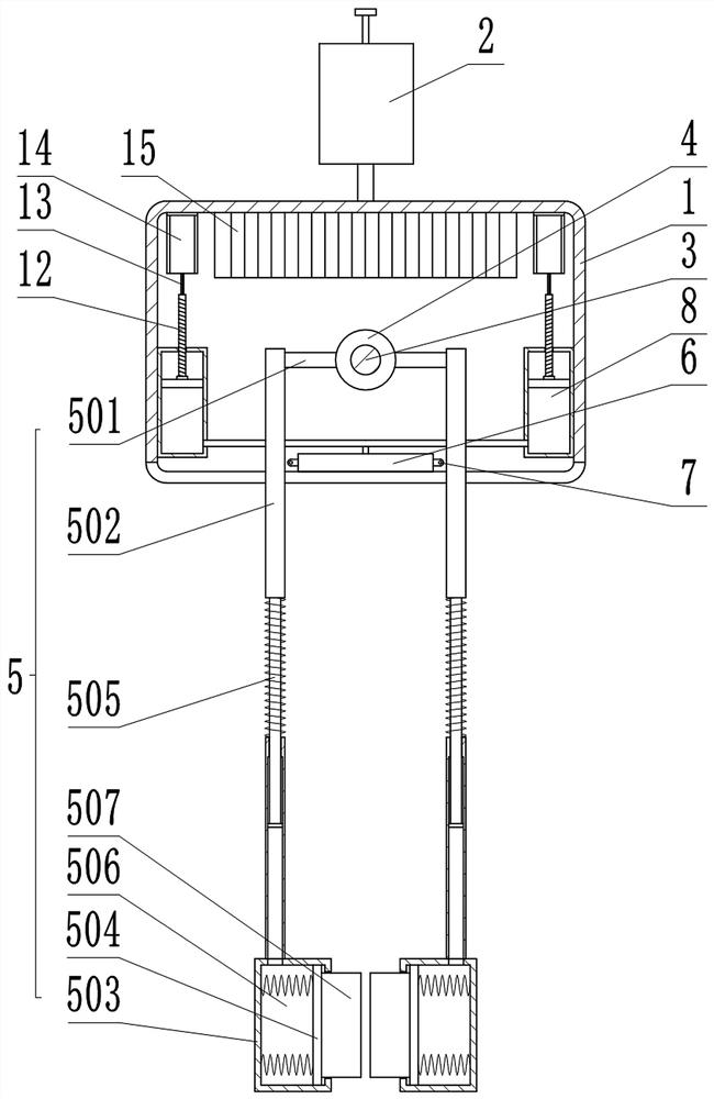 Cable snow removing device