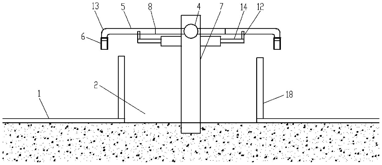 Expressway dripping type snow melting device and snow melting method