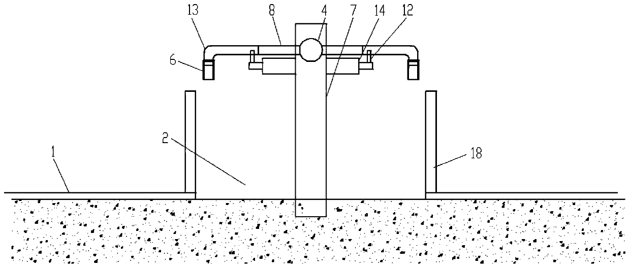 Expressway dripping type snow melting device and snow melting method