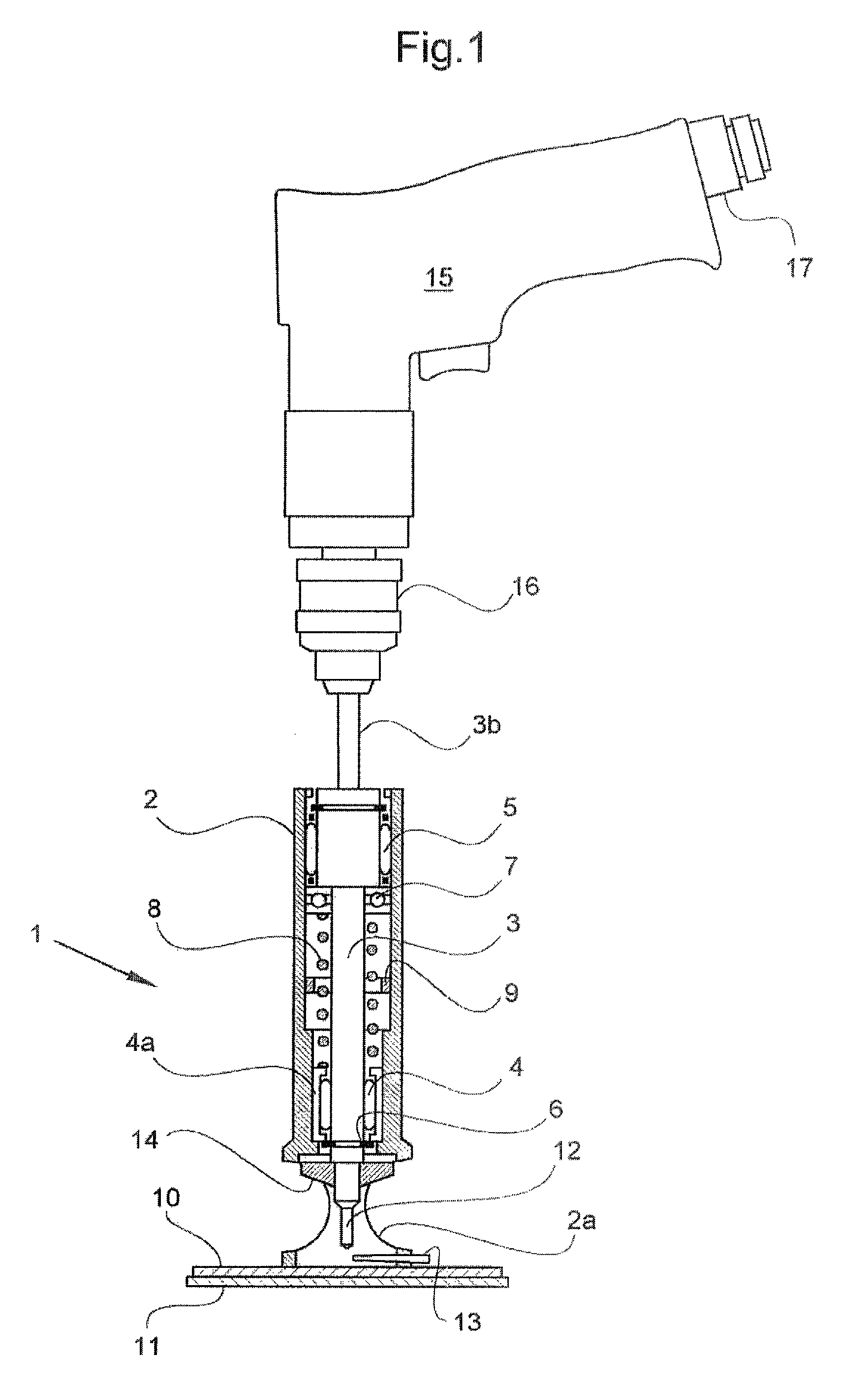 Device for limiting the advance during a drilling operation