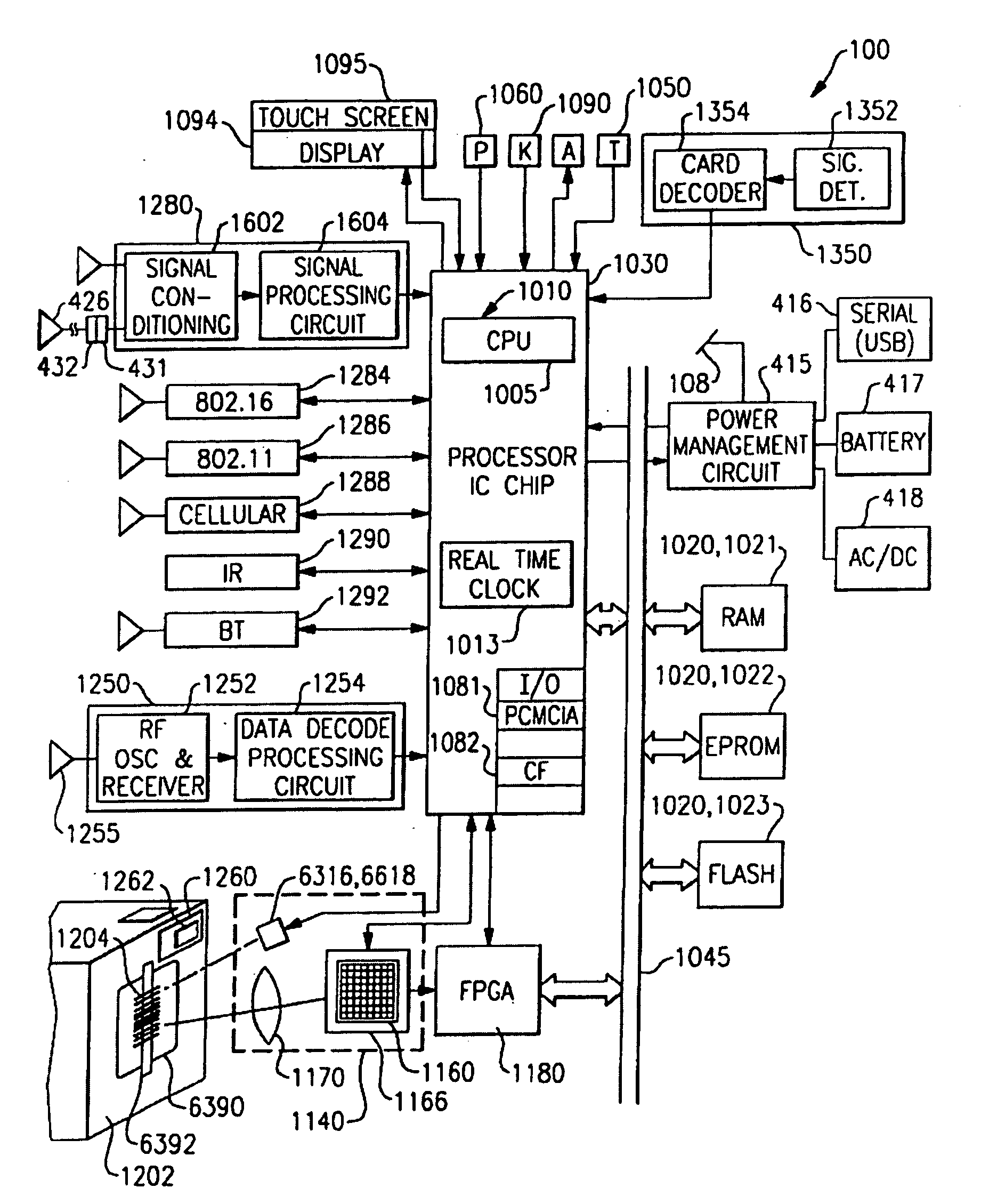 Data collection device and network having radio signal responsive mode switching