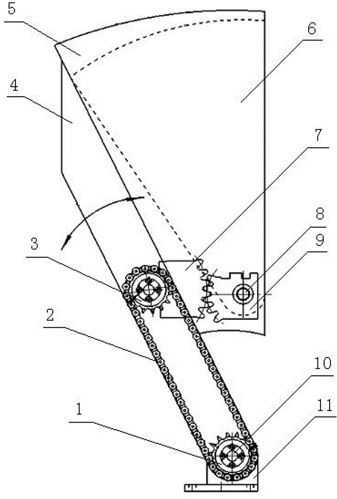 A wide-channel access control wing middle-wing door mechanism