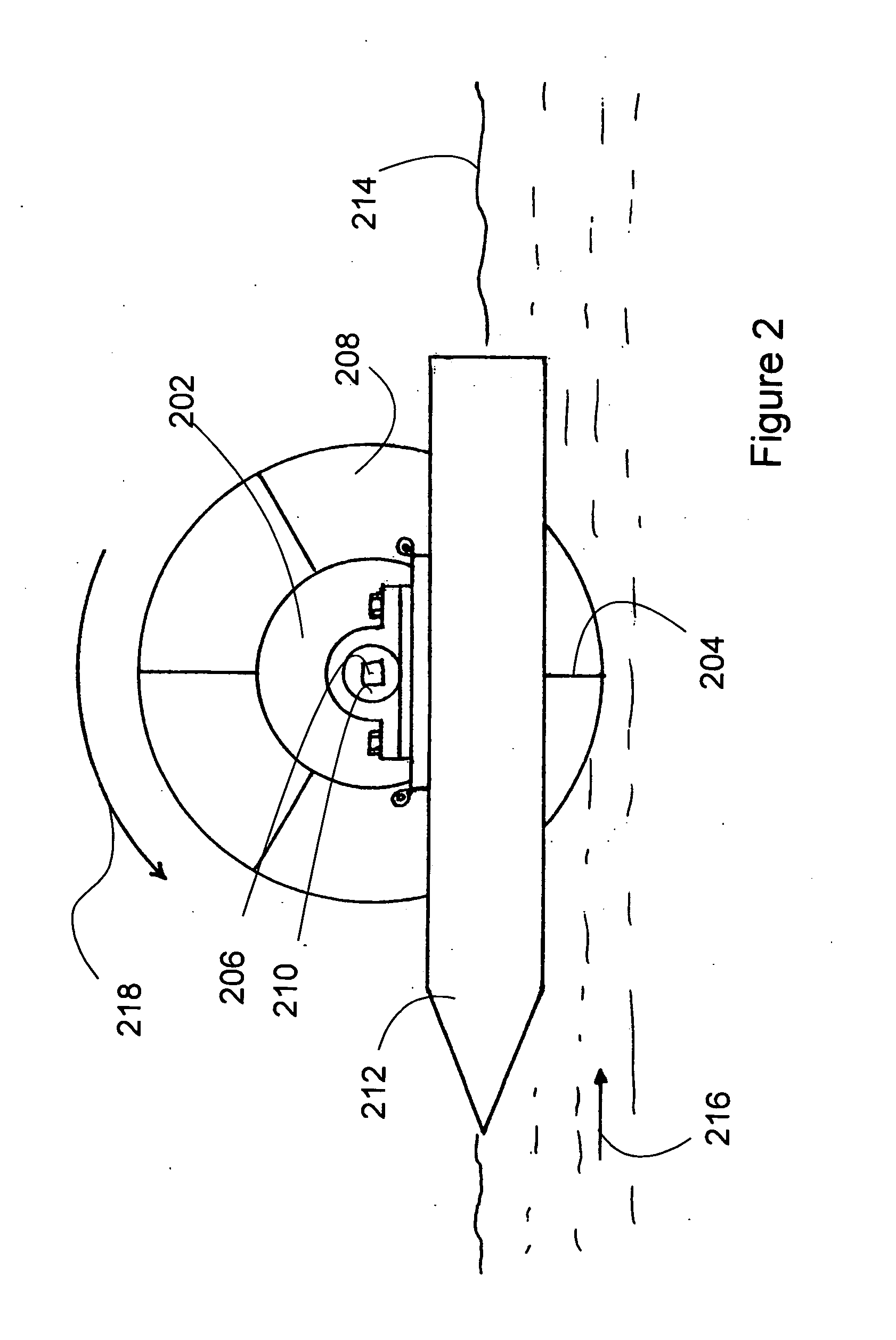 Floating electrical generator for aqueducts and slow moving waterways