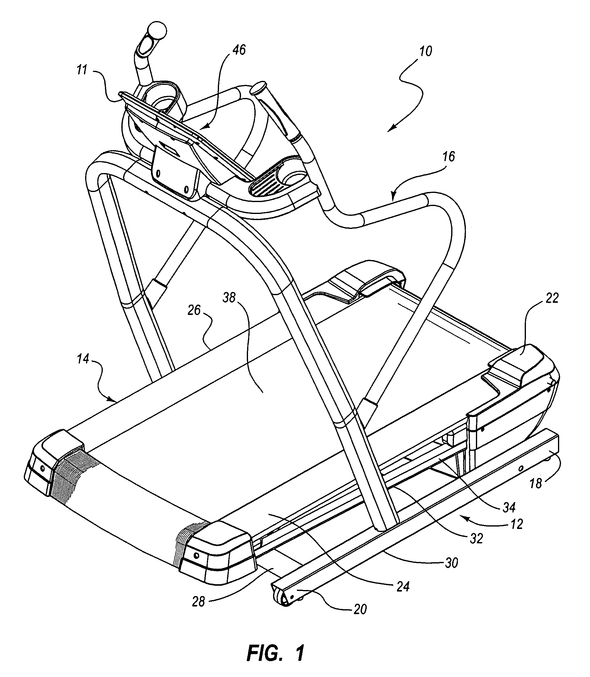 Inclining treadmill with magnetic braking system