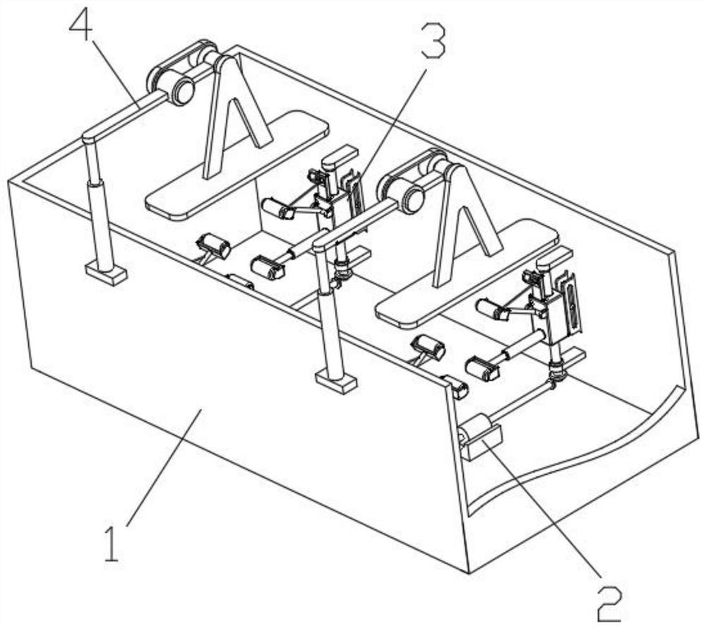 Rust removal device for ship manufacturing T-shaped steel and using method of rust removal device